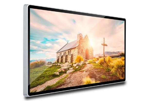 Exposição do LCD da montagem da parede da informação 43 polegadas para o centro/estação de ônibus comerciais