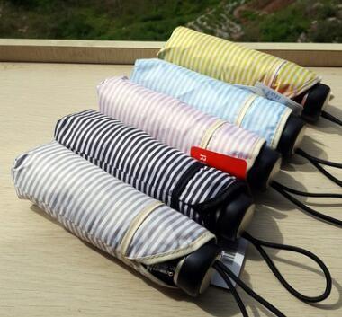 Small Collapsible Lightweight Travel Umbrella / Compact Umbrella 25cm Length 6 Ribs