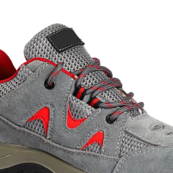 Shengjie Metal Eyelet Leather Mesh Противоскользящая и нефтяная рабочая функция Спортивная PU мужская обувь безопасности