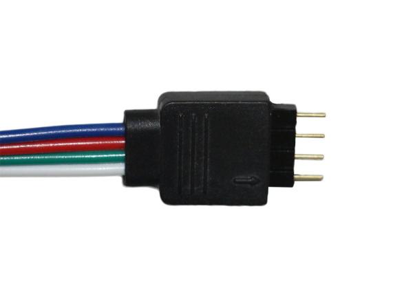 Bendable 4 Pin Rgb Led Connector , Easy Installation Led Ribbon Light Connectors