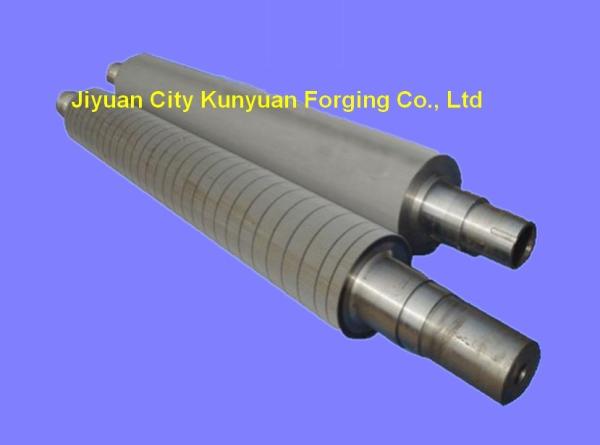 42CrMo / 48CrMo Structural Alloy Steel Corrugated Iron Roller For Paper Machine Outer Dia 270 - 550MM
