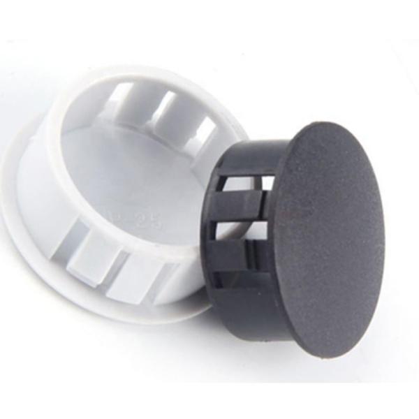 25mm SKT30 PE Plastic Locking Hole Plugs Black Color 200 pcs/bag