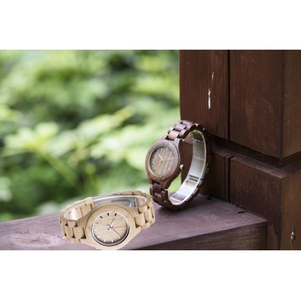 Наручные часы простого стиля деревянные, дозор кварца кожаного ремня для подарка людей