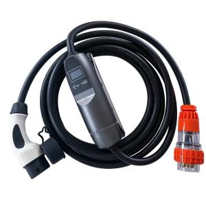 Автомобиль портативного электротранспорта типа 2 заряжателя Iec62196 Evse 22kw 11kw Ev домашний