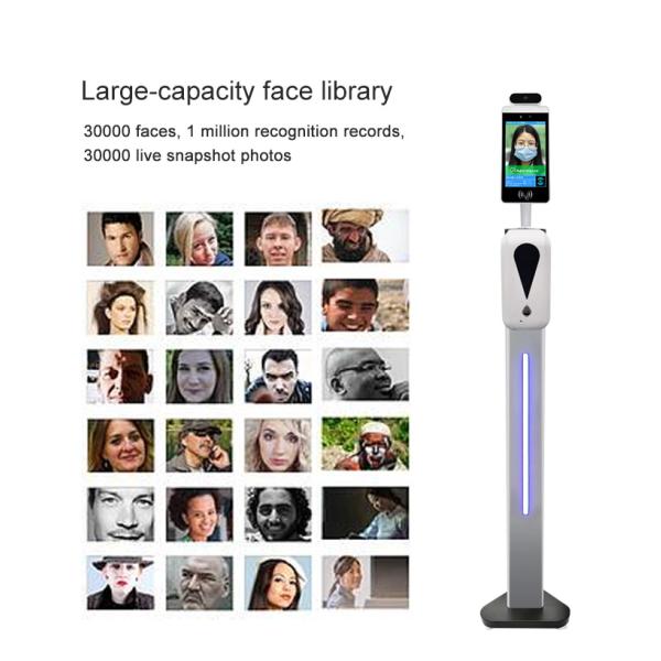 Access Control 0.1℃ Accuracy Face Recognition Infrared Thermometer