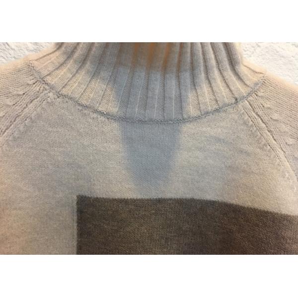 High Neck Fashion Pattern Womens Knit Pullover Sweater Thick Winter Jumper