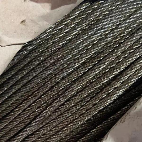 Finitura galvanizada 8 * 19s Corda de aço de núcleo de alto carbono Sisal para projeto de elevador