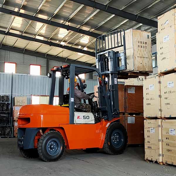 Duplex 3m 5 Ton Gasoline Powered Forklift Side Shifter Counterbalance Lift