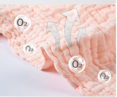 Nenhum agente fluorescente 58 crepe Gauze Fabric Gauze Receiving Blanket 180GSM