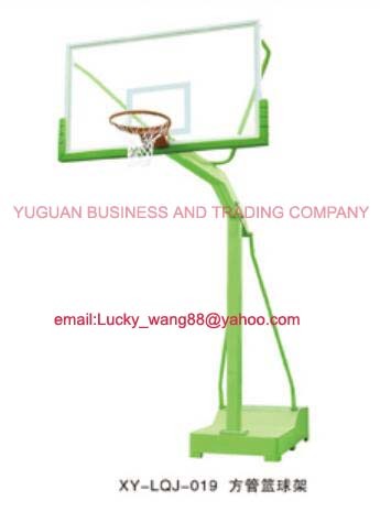 Buried square tube basketball stand -outdoor training type YGBS-006XY