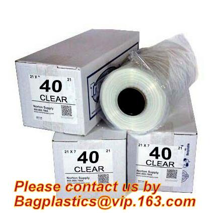 wholesale laundry garment bag on roll clear ldpe with printing, Plastic garment bags on roll