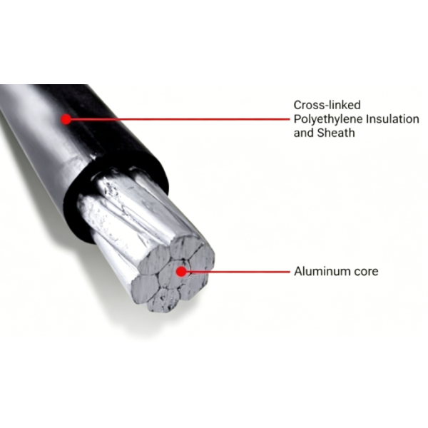 JKLYJ 0.6/1kV Overhead Insulated Cable Aluminum Core Cross Linked Polyethylene