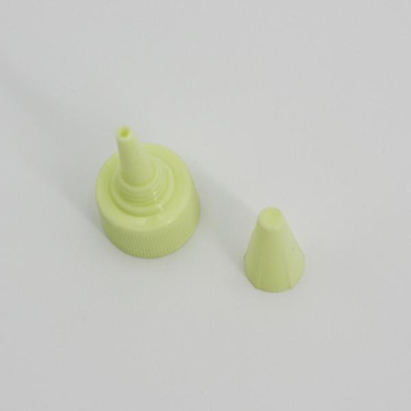 Plástico ilumine - a garrafa de empacotamento verde 24mm Flip Top Cap