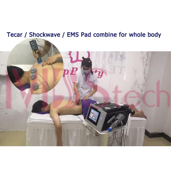 3 In One Tecar RF EMS Pain Healing Shockwave Therapy Machine