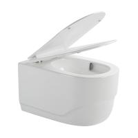 壁に吊るされたトイレ用水槽 陶器用衛生用品セット トイレタンクなし