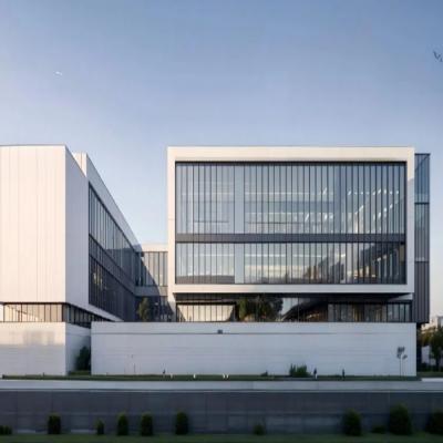 Bâtiments préfabriqués de stockage de métaux de plusieurs étages bâtiment de bureaux modernes en acier