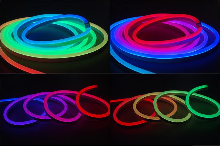 Света веревочки СИД DMX512 цифров неоновые, устойчивое Bendable света гибкого трубопровода СИД неонового УЛЬТРАФИОЛЕТОВОЕ