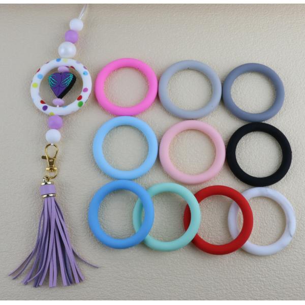 Шарики колцеобразного уплотнения оптового силикона PISSEN фокусные для keychains DIY