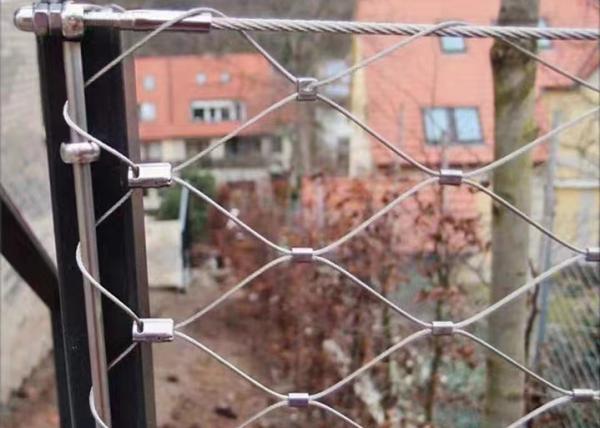 Closed Mouth Type Flexible Stainless Steel Cable Mesh 304 Steel Rope Mesh