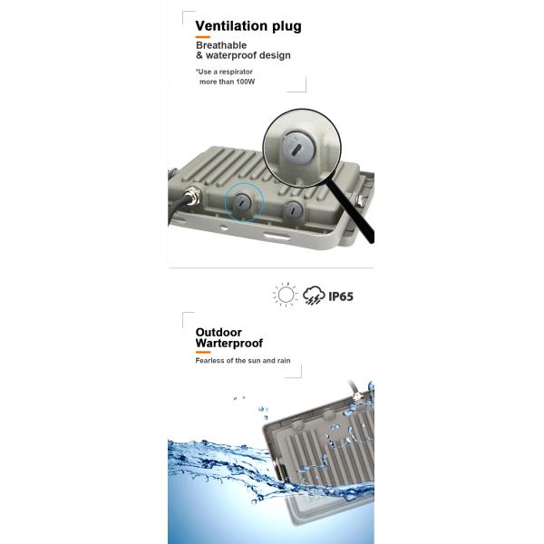 яркость приведенная безопасностью света потока высокого люмена 50W на открытом воздухе водоустойчивая супер