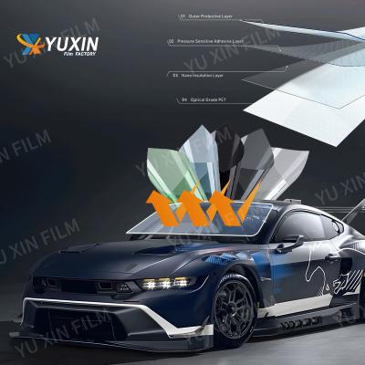 High End 2 Mil Carbon Window Tint Film High Heat Insulation UV Protection OEM Logo
