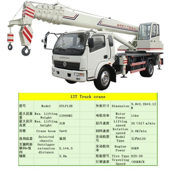 DFAC Mobile Hydraulic Vehicle Mounted Crane With 16 - 20 Ton Lifting Capacity