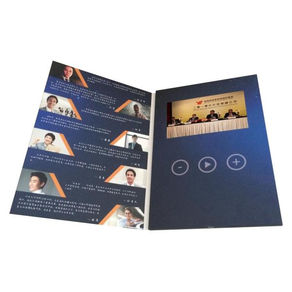 5 Inch Custom Video Book A5 Size Video Marketing Books For Property Promotion PVC050