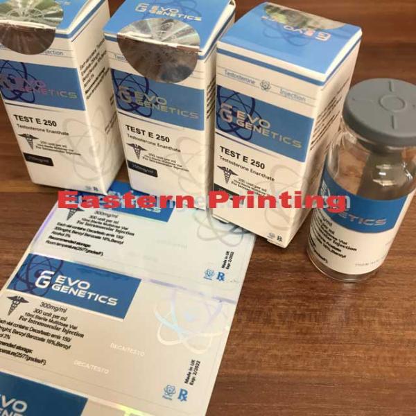 Лазер Dia 2cm проштемпелевал ярлыки пробирки Hologram 10ml стеклянные