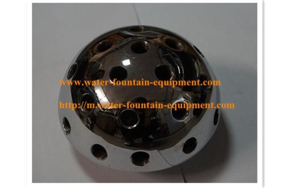 Copper / Brass Chromplated Water Fountain Nozzles Half Dandelion / Ball