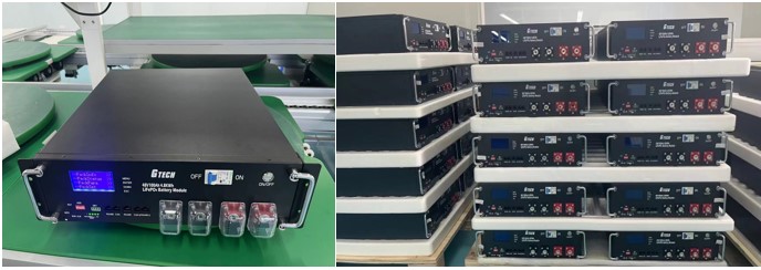 Стандартные 3U 51.2 V 100Ah литийные батареи для резервного питания и инвертора