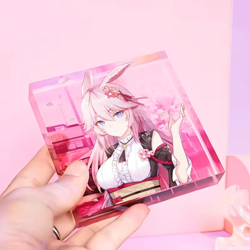 4x6 5x7 6x8 8x10 Solid Perspex Block Customizable Sizes And High Transparency For Display
