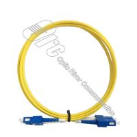 SC de lustro do único modo do cabo do remendo da fibra ótica de 9/125um UPC ao SC