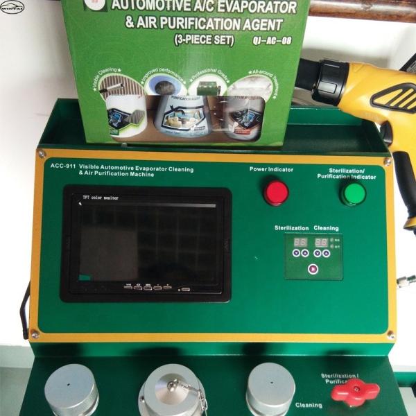 Máquina de limpeza de bobinas de evaporador de metal ACC-911 220V com tubo de névoa de 3 m