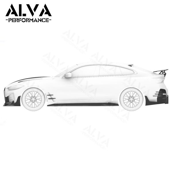 Excellent Fitment MiW Design Rear Bumper Diffuser Dry Carbon Fiber Aero Body Kits Lightweight Performance BMW I4
