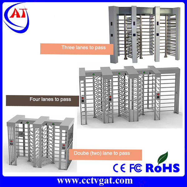 Full Height Turnstile 550-600mm Passage Width 30-40 Persons/Min