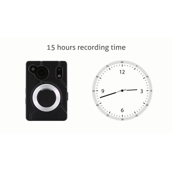 1296p USB2.0 Police Body Worn Camera Sony IMX 323 Sensor No Screen