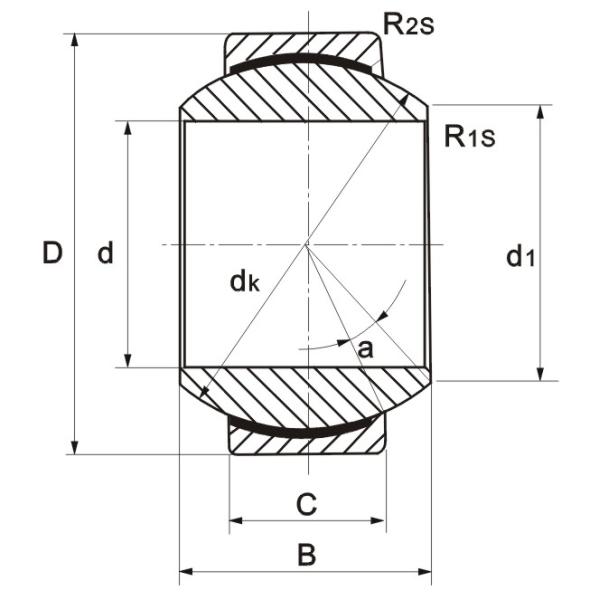 PTFE Lined Rod Eye GE C Spherical Plain Bearing