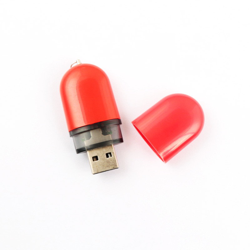 Лихтер сформировал пластиковый USB управляет 5mm подгонянным логотипом OEM 64G