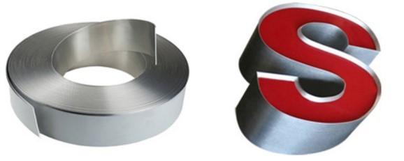 3D Signage Golden Channel Letter Aluminum Strip For Channel Letter Bender