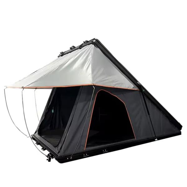 Spacious Waterproof Hard Shell Car Roof Top Tent with Windows and Doors