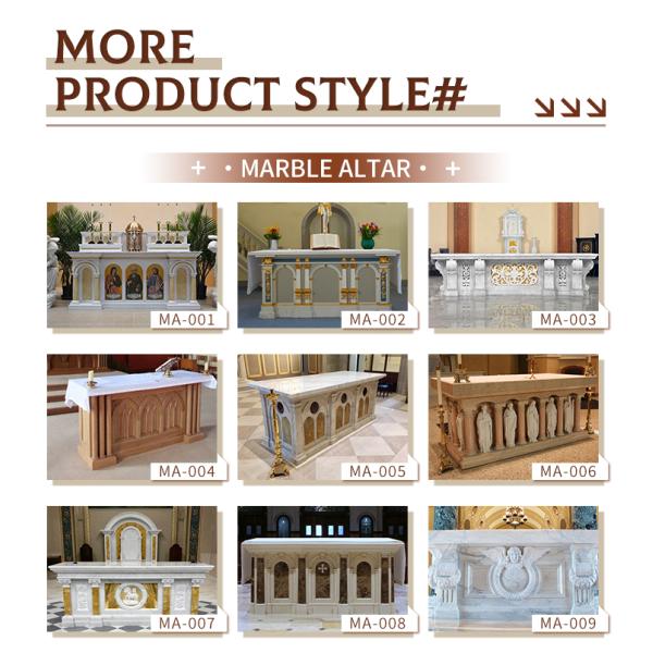 Marble Church Altar The Last Supper Relief Natural Stone Carving Catholic Religious Jesus Holy Tabernacle Large Luxury