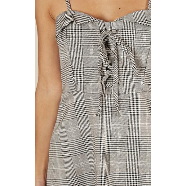 School Girl Sex Gingham Mini Dress Hot for Ladies