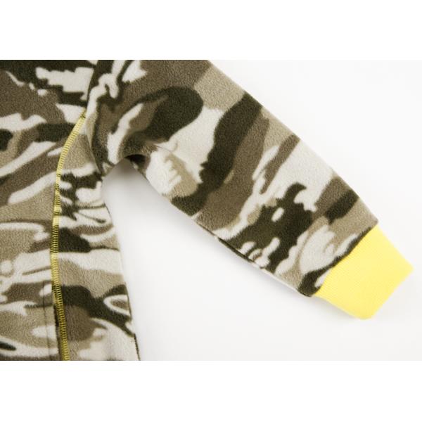 Free Size Girls Polar Fleece Jacket , Children Girls Clothes Allover Camouflage Printed