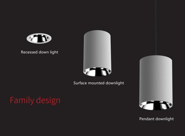 15W LED surface mounted led light fittings round Dia95mm CRI90 4000K led surface mount downlight