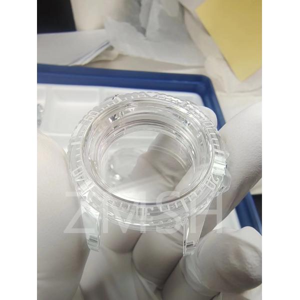 Прозрачный / Синий / Зеленый Круглый Квадратный Овальный Сапфировый Часовой корпус Прочность Водостойкость Ударная стойкость