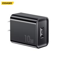 ESSAGER 10W USB A PD3.0 QC3.0 5V 2A Chargeur de téléphone murale Porte unique ES-CD51
