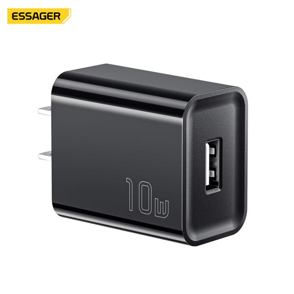 ESSAGER 10W USB A PD3.0 QC3.0 5V 2A Chargeur de téléphone murale Porte unique ES-CD51