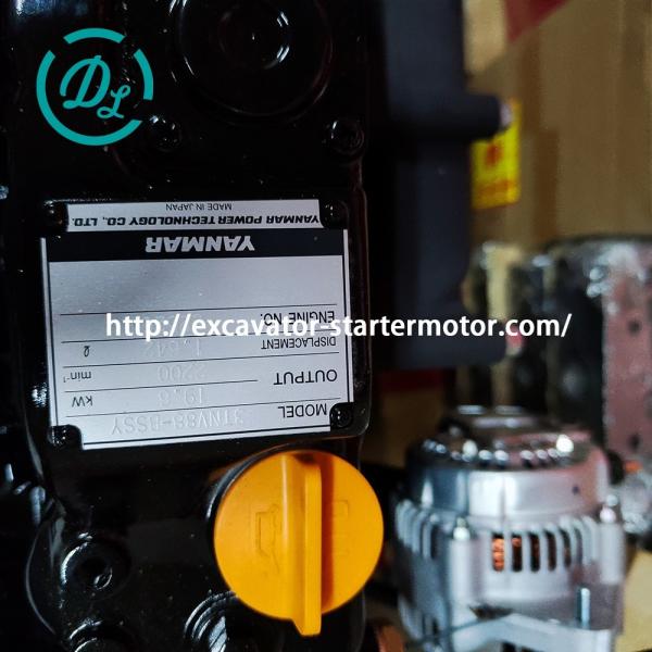 Démarrage de l'excavatrice Yanmar 3TNV88-BSSY Assemblage du moteur diesel 19,6 kW