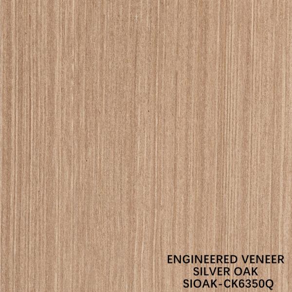 Veneer de madeira artificial Quarto de corte de pérola prateada Dimensão alongada 3200mm para porta e armazém face