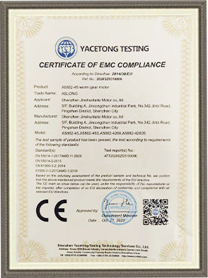 Shenzhen Jinshunlaite Motor Co., Ltd. Сертификации